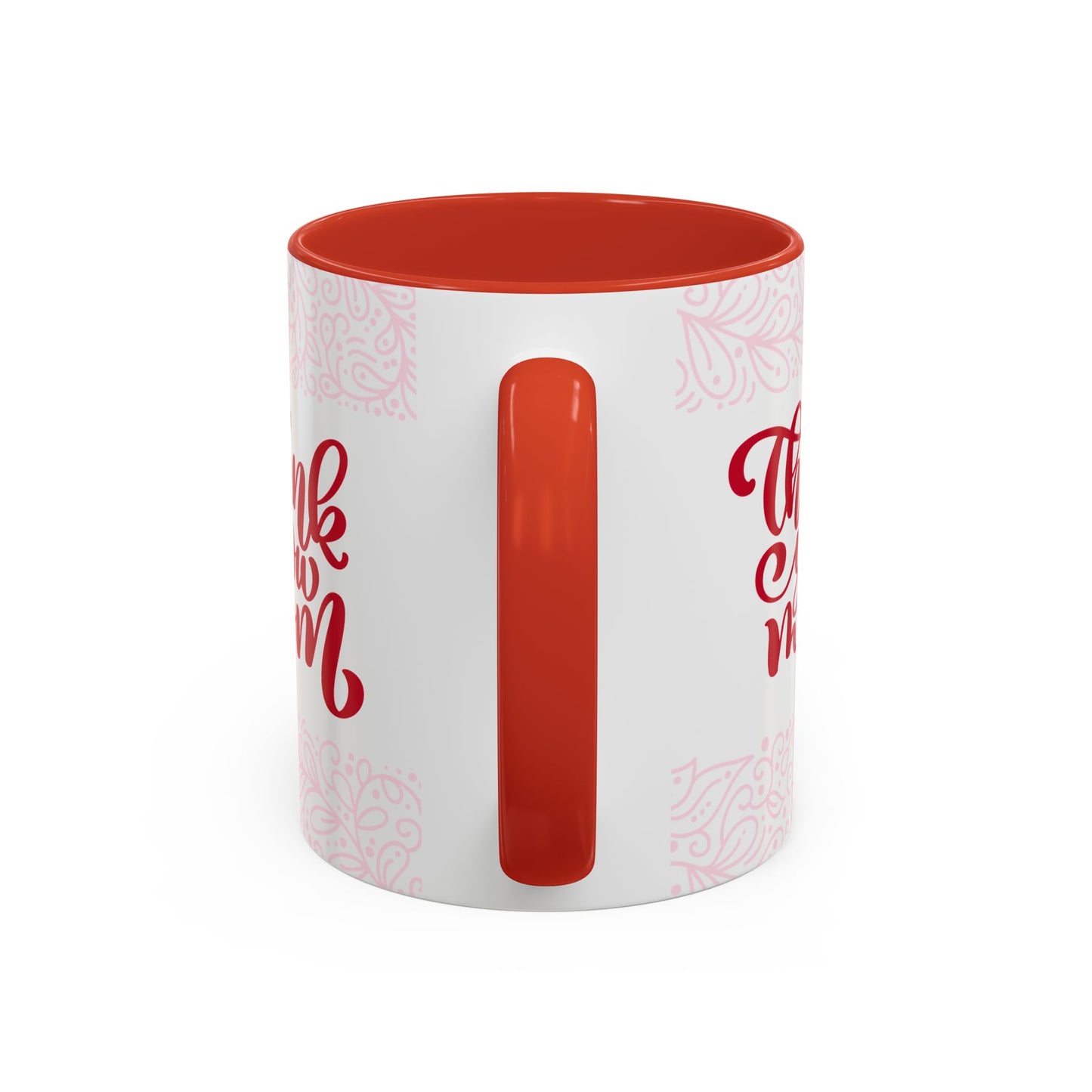 Thank You Mom Accent Coffee Mug - Perfect Gift for Mother's Day