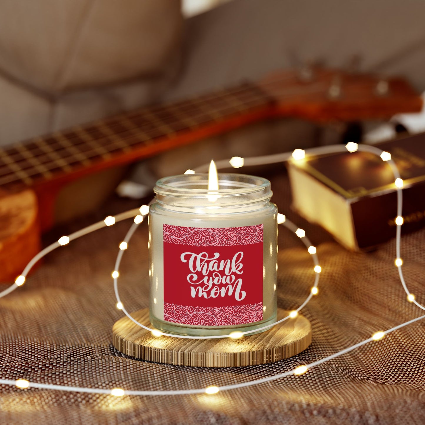 Thank You Mom Scented Candle - Coconut Apricot Wax (4oz & 9oz)