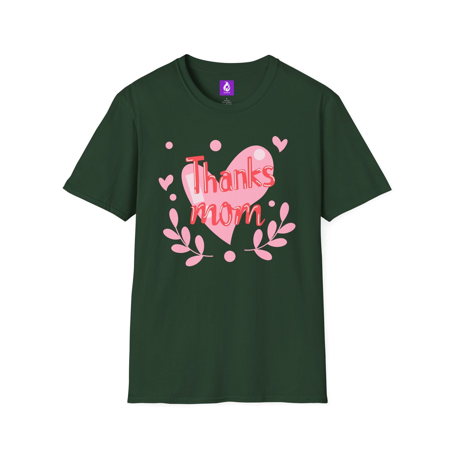 Thanks Mom Super Mom Unisex Softstyle T-Shirt - Perfect Gift for Mother's Day