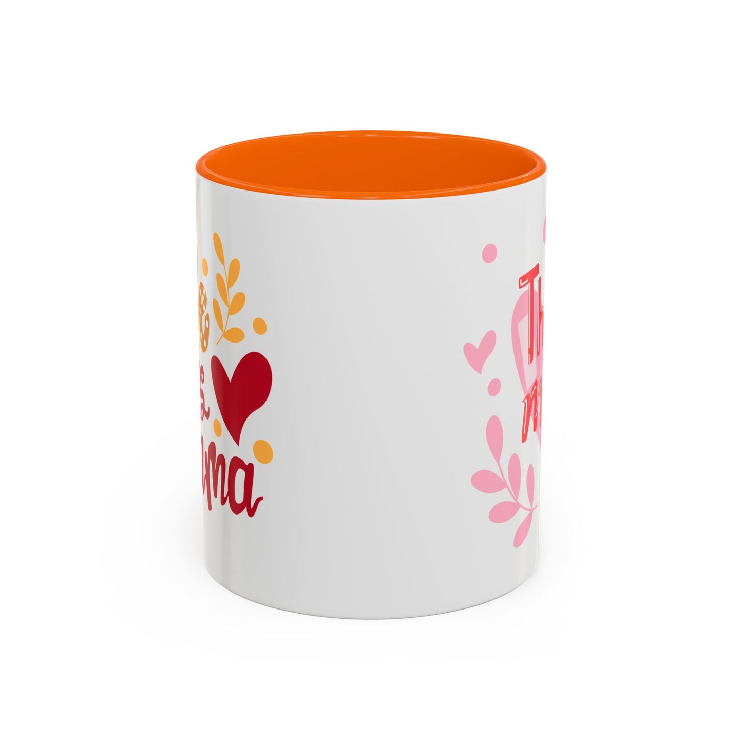 Thanks Mom Accent Coffee Mug - 11oz & 15oz - Perfect Gift for Mother's Day & Every Day