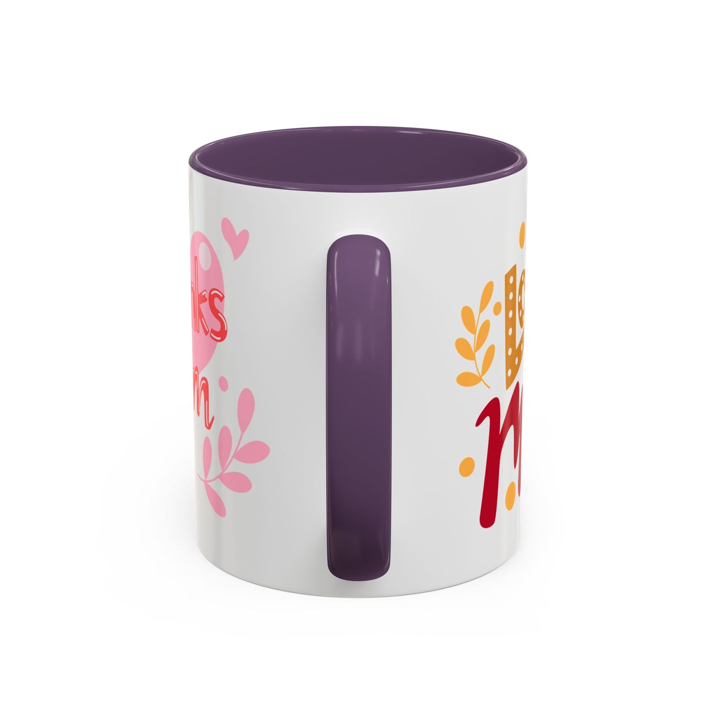 Thanks Mom Accent Coffee Mug - 11oz & 15oz - Perfect Gift for Mother's Day & Every Day