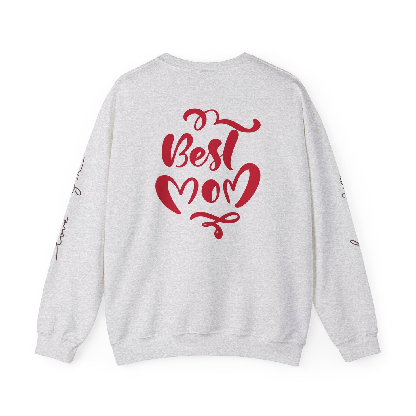 Love You Mom Crewneck Sweatshirt - Best Mom Gift for Mother's Day