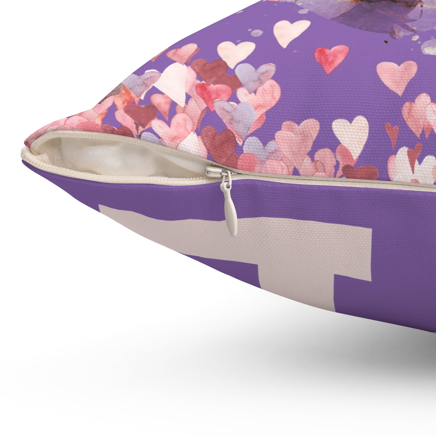 Personalized Spun Polyester Pillow with Artistic Effect