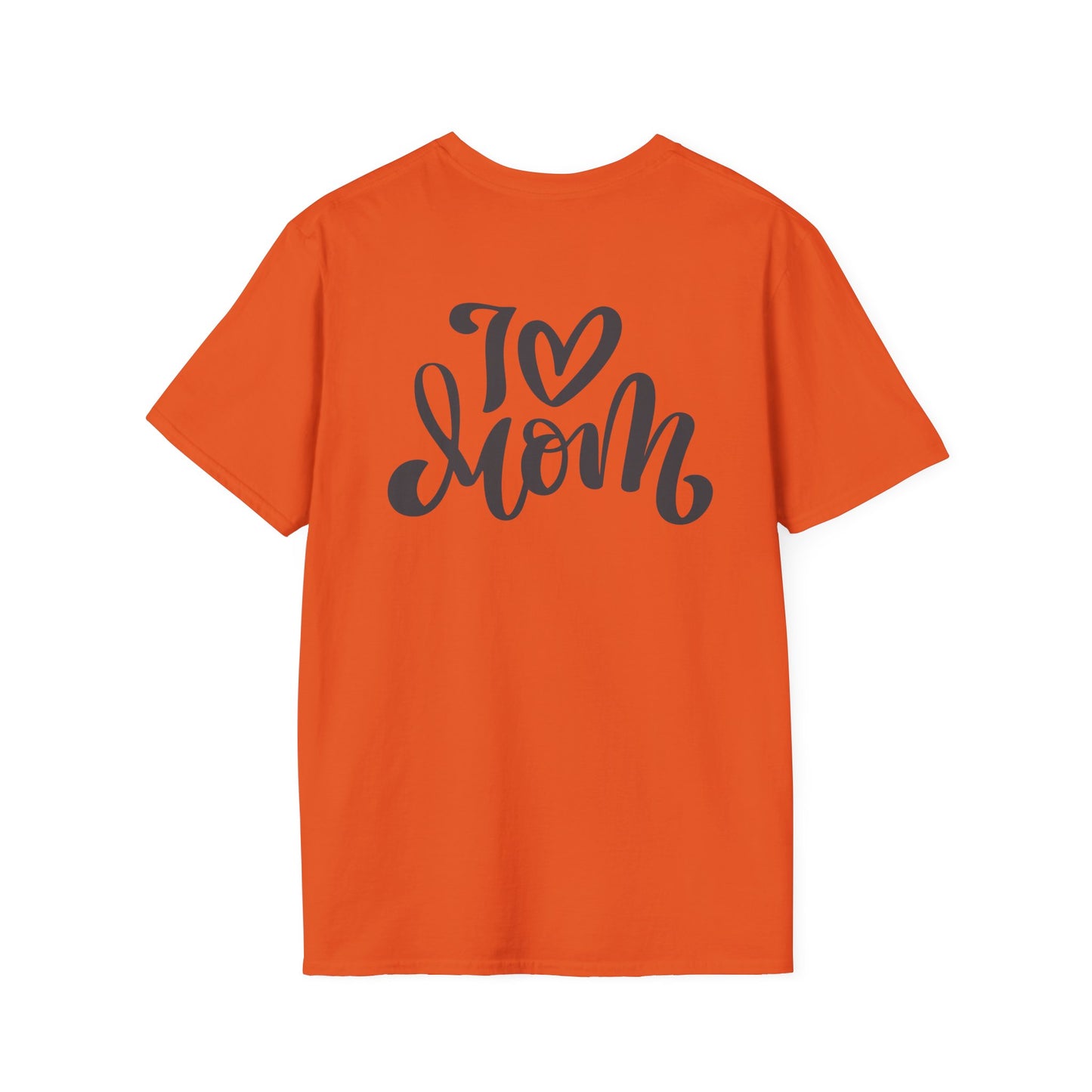 Love Mom Unisex Softstyle T-Shirt - Perfect Gift for Mother's Day