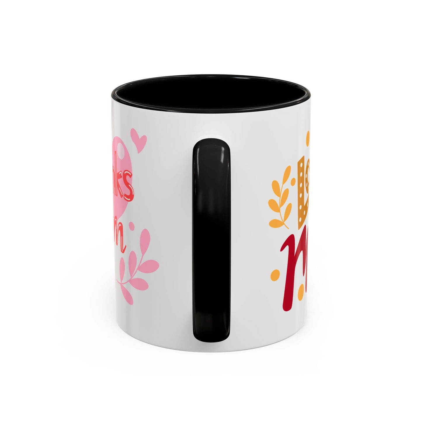 Thanks Mom Accent Coffee Mug - 11oz & 15oz - Perfect Gift for Mother's Day & Every Day