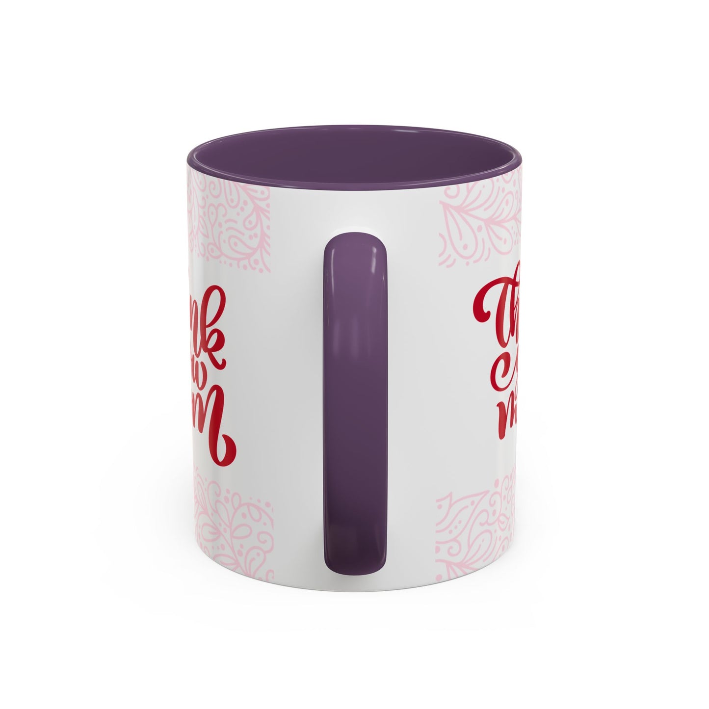Thank You Mom Accent Coffee Mug - Perfect Gift for Mother's Day