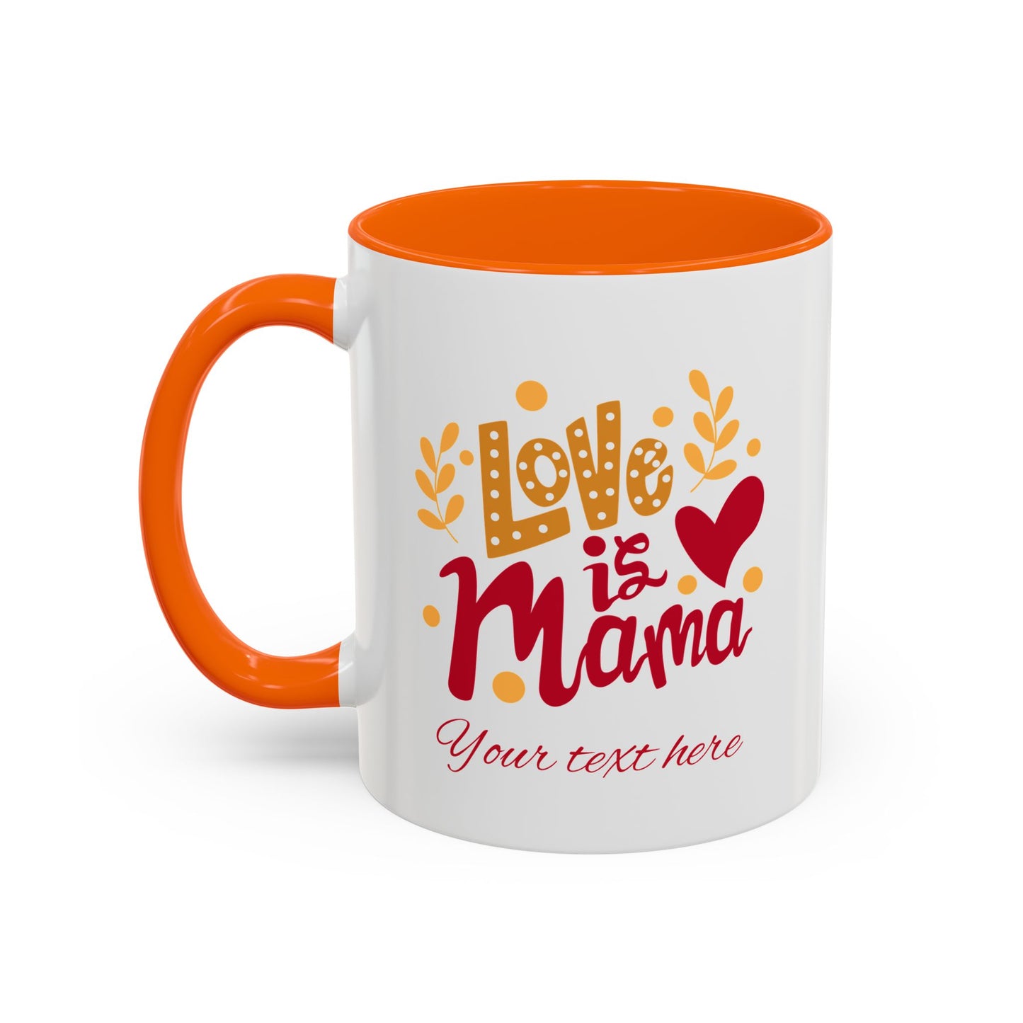 Thanks Mom Accent Coffee Mug - 11oz & 15oz - Perfect Gift for Mother's Day & Every Day
