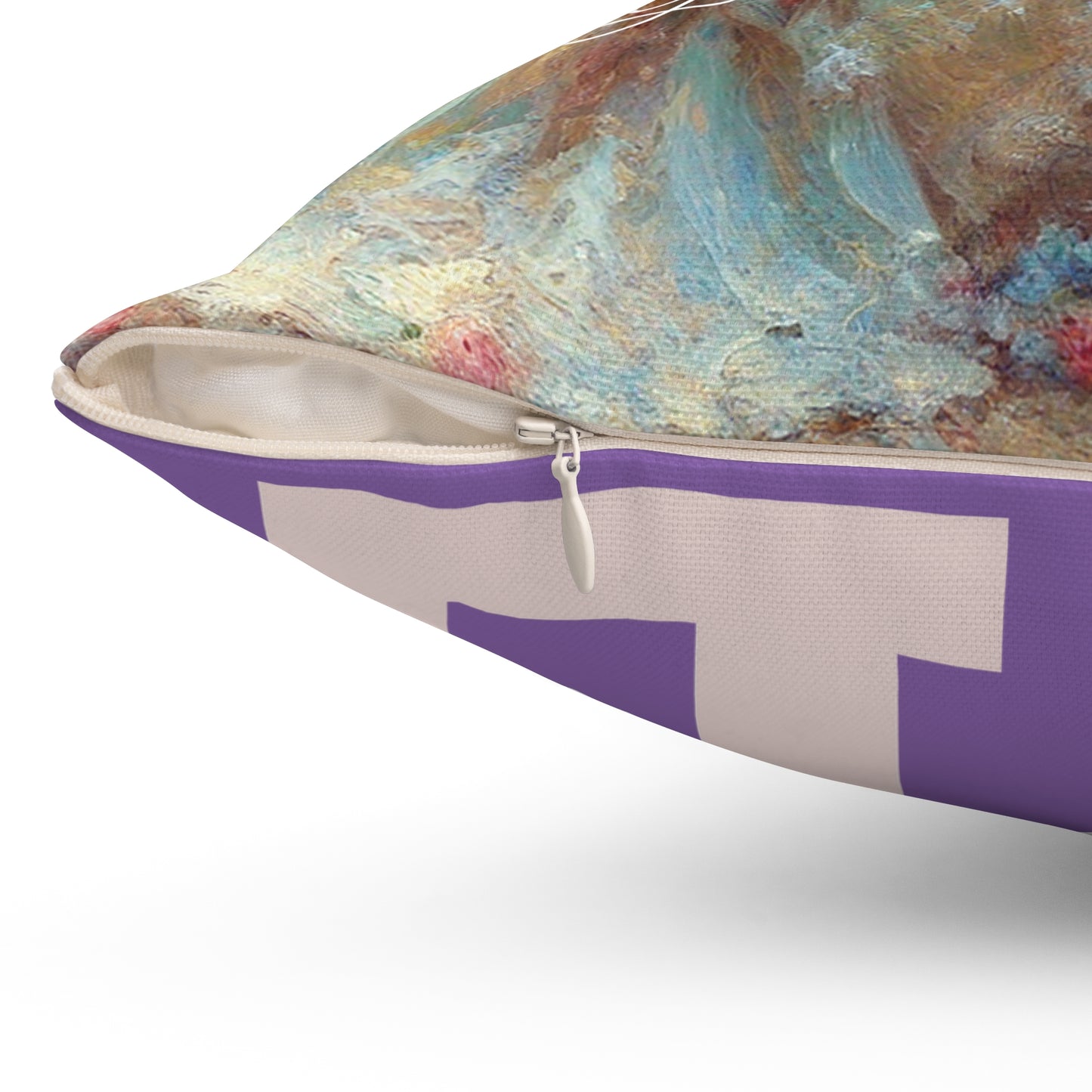 Romantic Love Square Pillow - Vintage Art & Modern Design