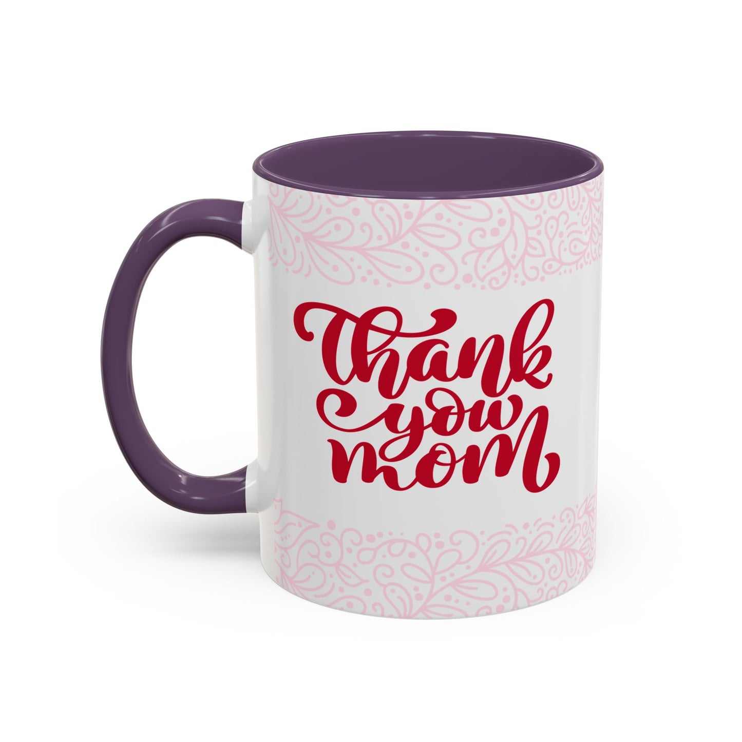 Thank You Mom Accent Coffee Mug - Perfect Gift for Mother's Day