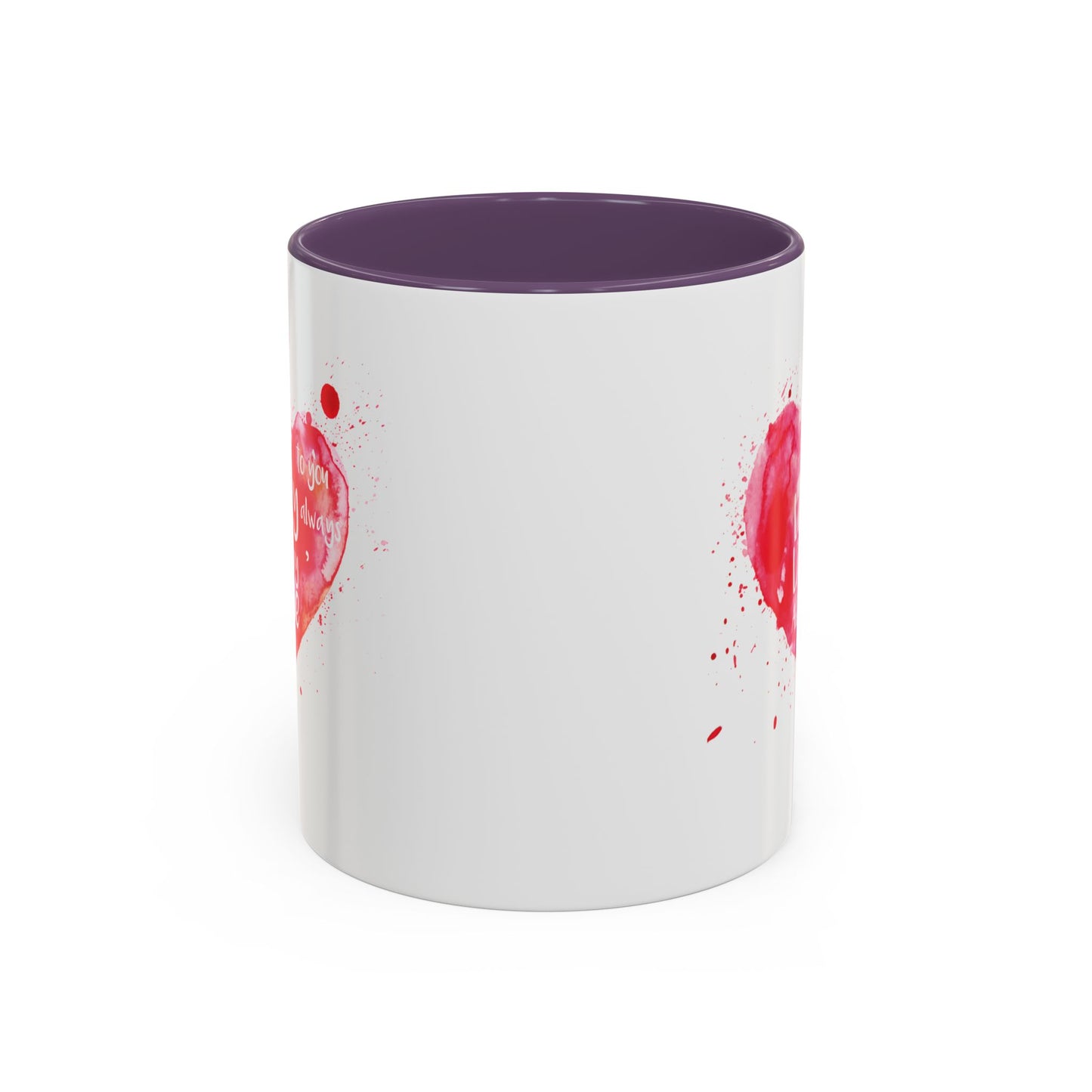 Love Light Always Heart Mug for Coffee Lovers - 11oz & 15oz