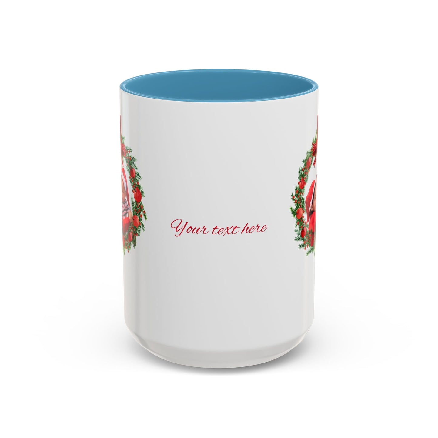Personalized Holiday Mug – Hand-Designed Art with Your Photo & Text