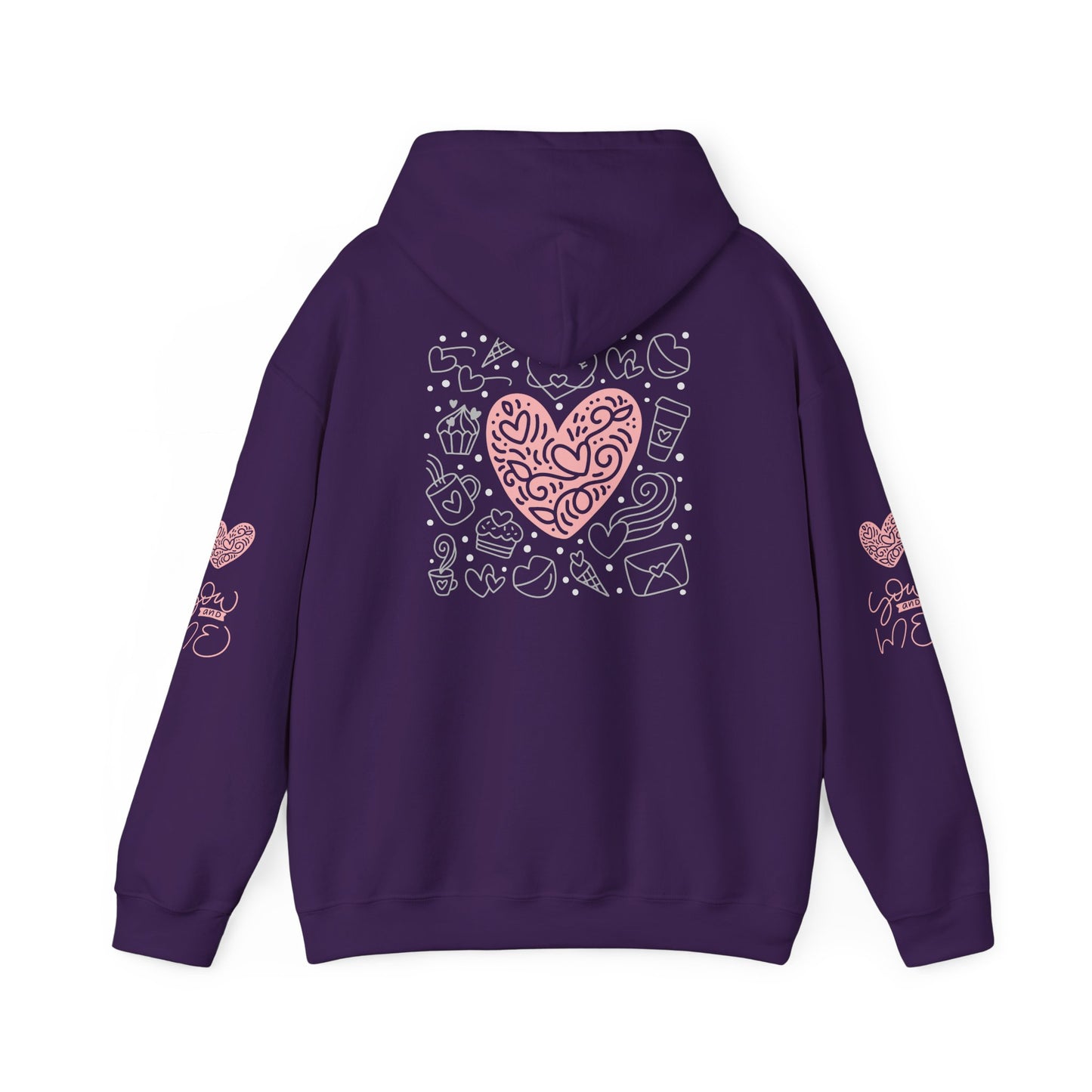 Love Hands Unisex Hooded Sweatshirt - Cozy & Cute for Couples and Friends