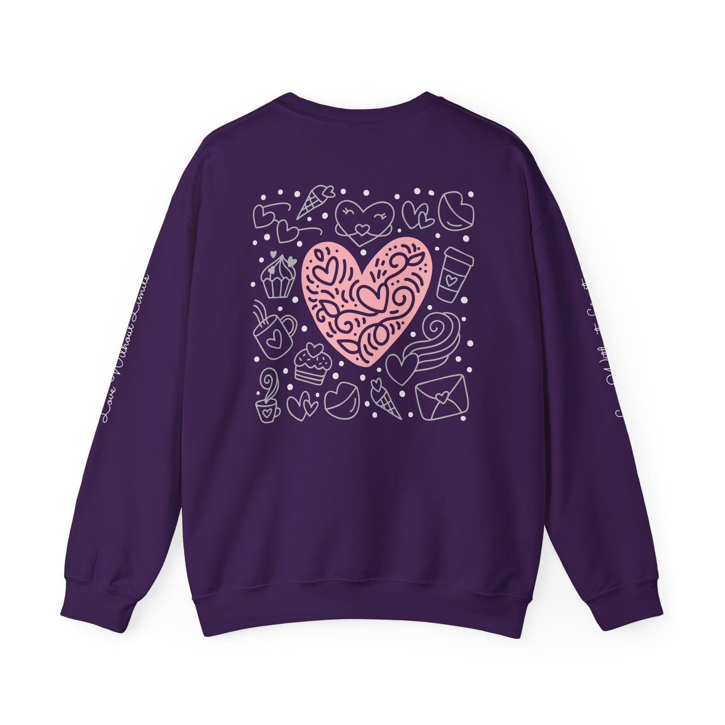 Heartfelt Love Crewneck Sweatshirt - Cute and Cozy
