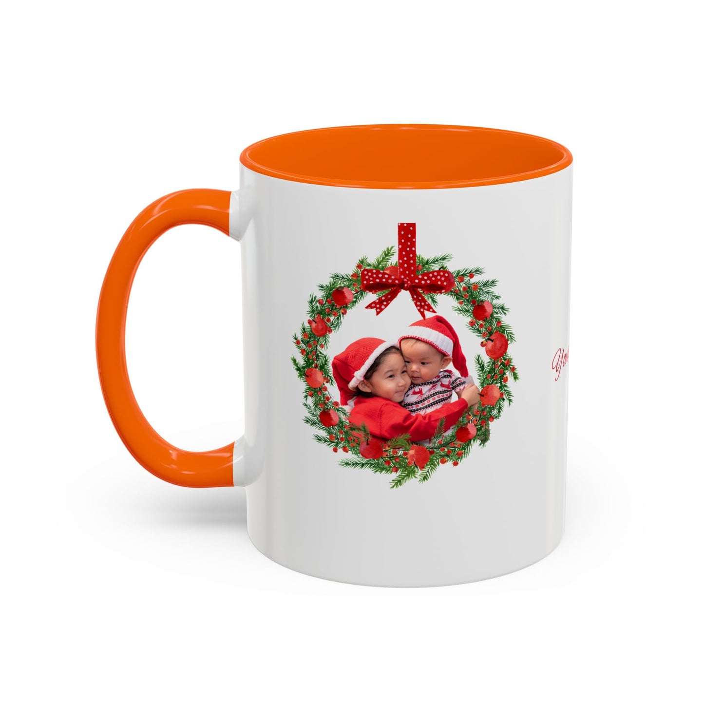 Personalized Holiday Mug – Hand-Designed Art with Your Photo & Text