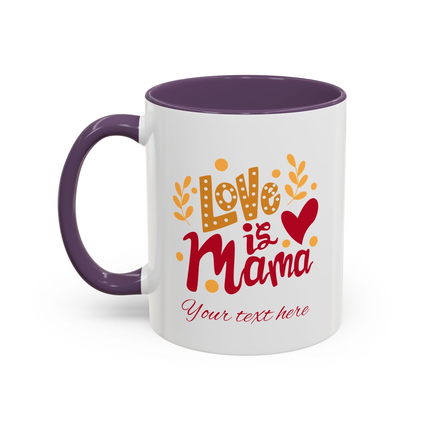 Thanks Mom Accent Coffee Mug - 11oz & 15oz - Perfect Gift for Mother's Day & Every Day