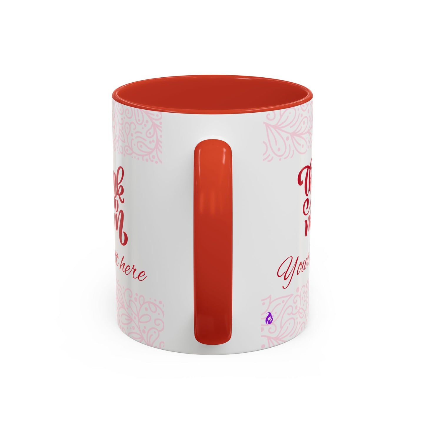 Thank You Mom Accent Coffee Mug - Perfect Gift for Mother's Day