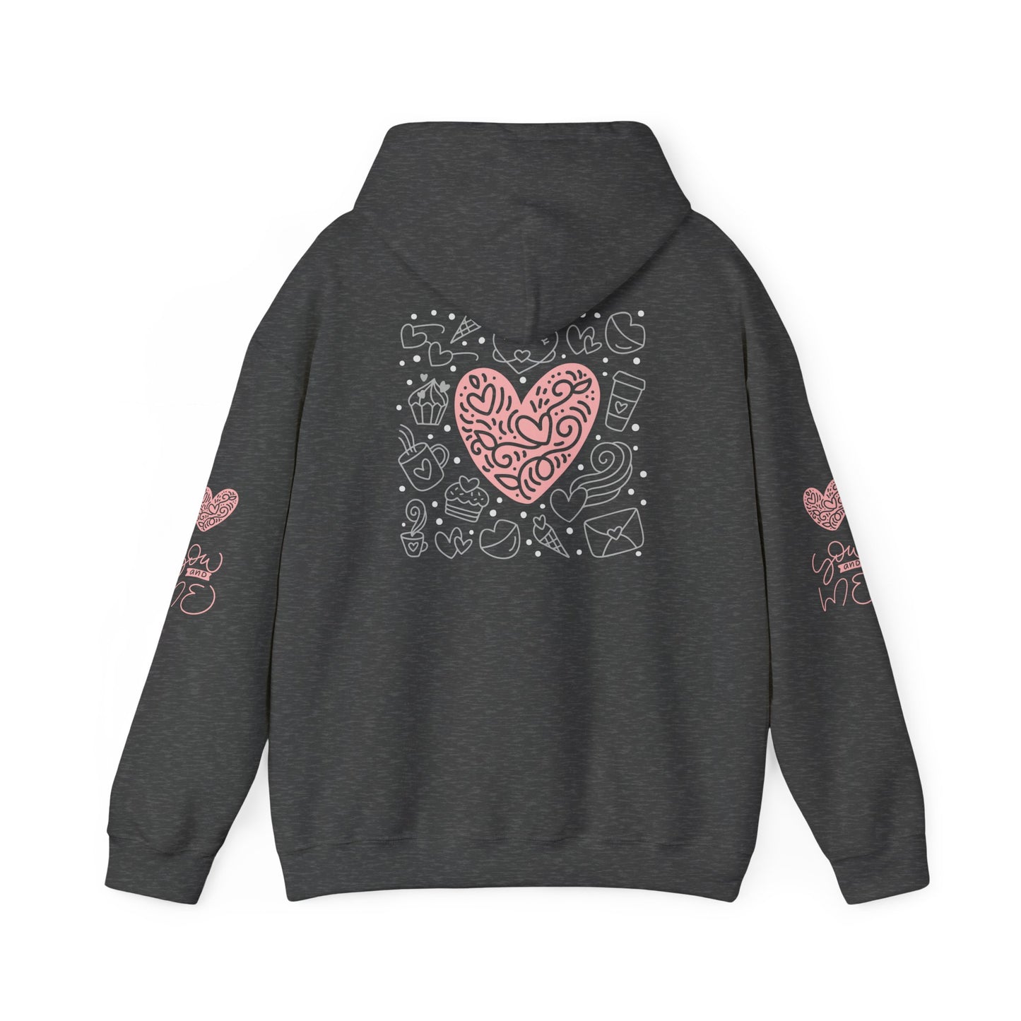 Love Hands Unisex Hooded Sweatshirt - Cozy & Cute for Couples and Friends