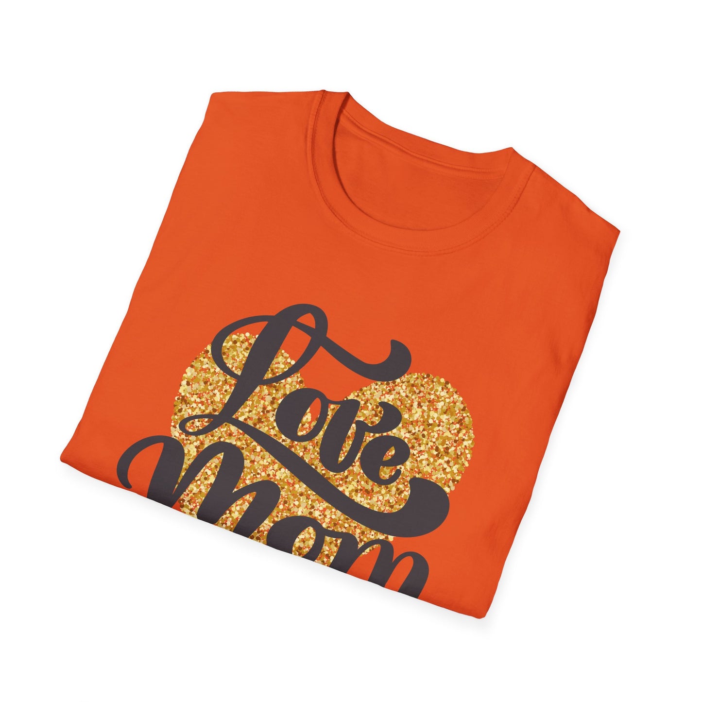 Love Mom Unisex Softstyle T-Shirt - Perfect Gift for Mother's Day