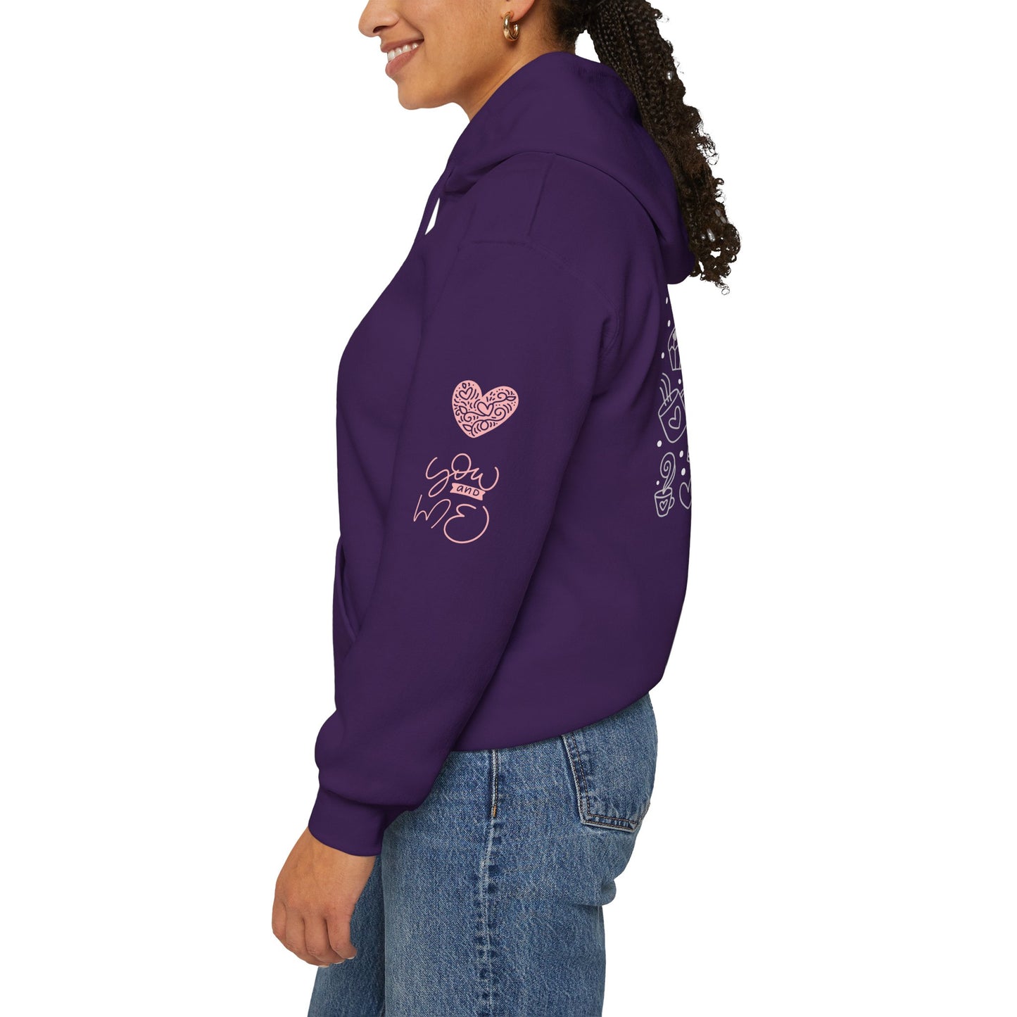 Love Hands Unisex Hooded Sweatshirt - Cozy & Cute for Couples and Friends