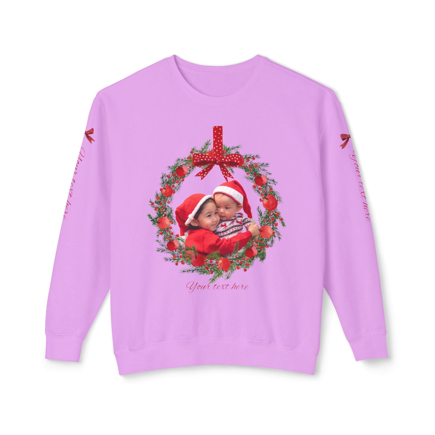 Personalized Hand-Designed Crewneck Sweatshirt – Custom Art, Image & Text by Gava Studio