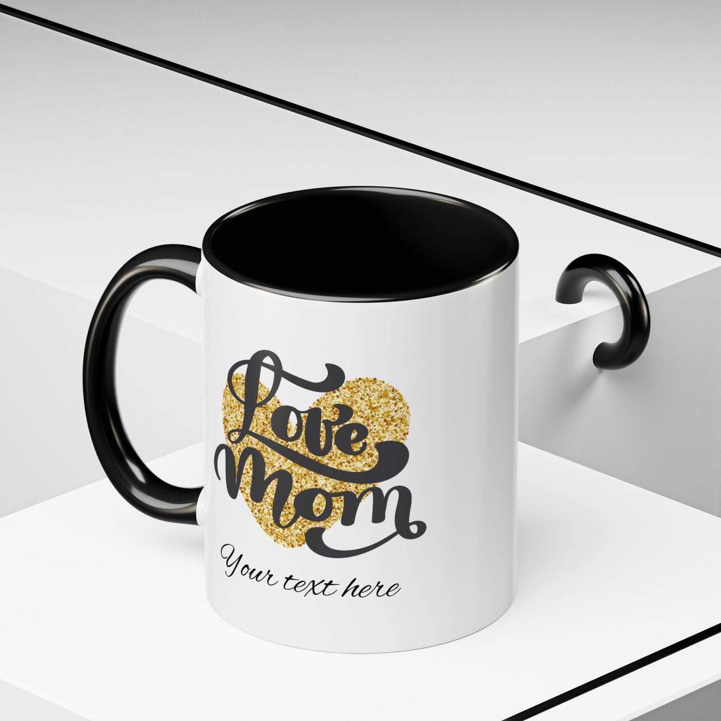 Heartfelt Mom Accent Coffee Mug – 11 & 15oz