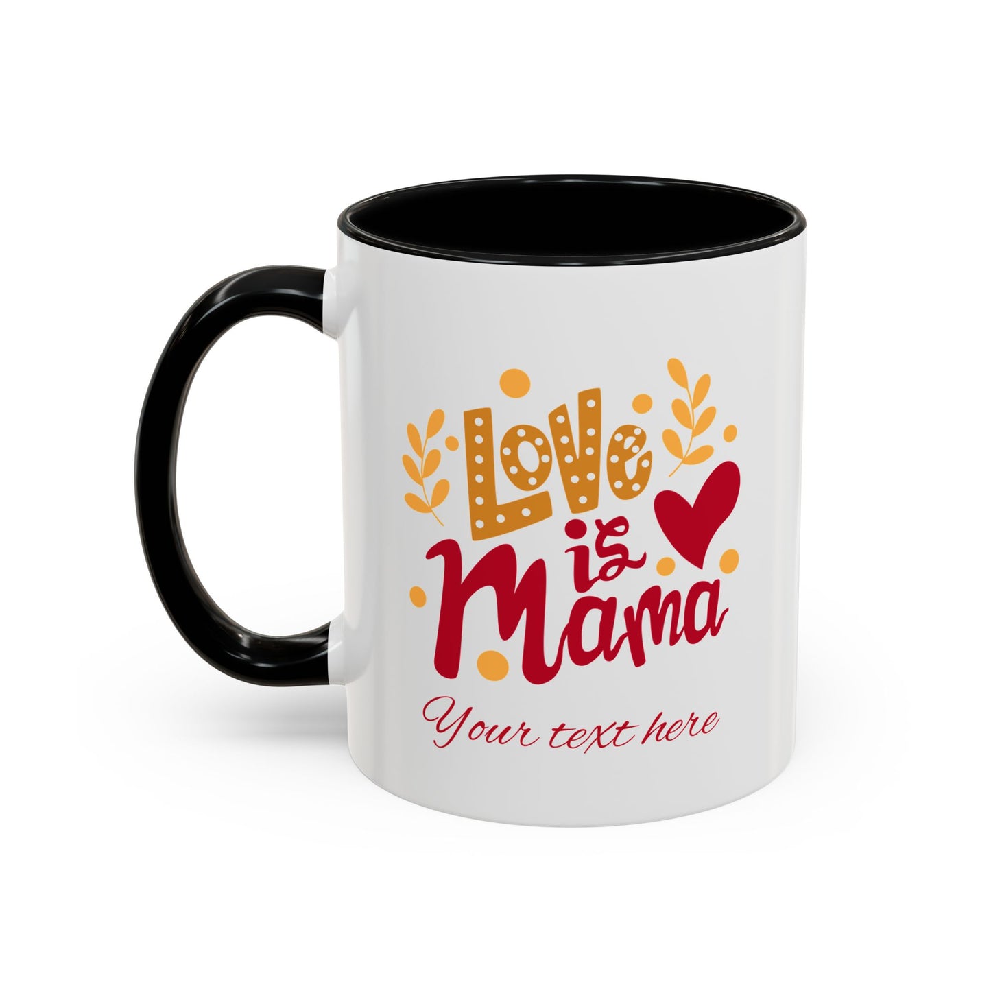 Thanks Mom Accent Coffee Mug - 11oz & 15oz - Perfect Gift for Mother's Day & Every Day