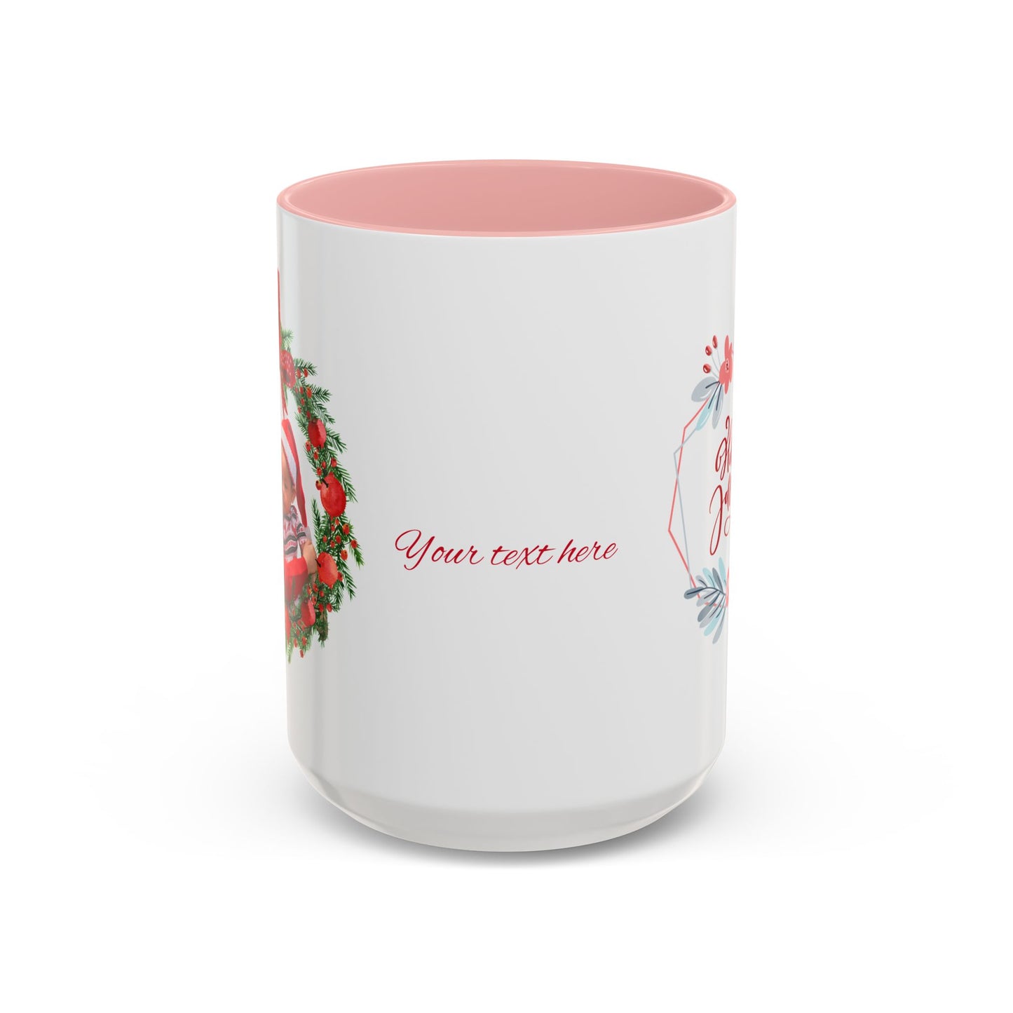 Holey Joley wreath coffee mug | holiday floral accent mug