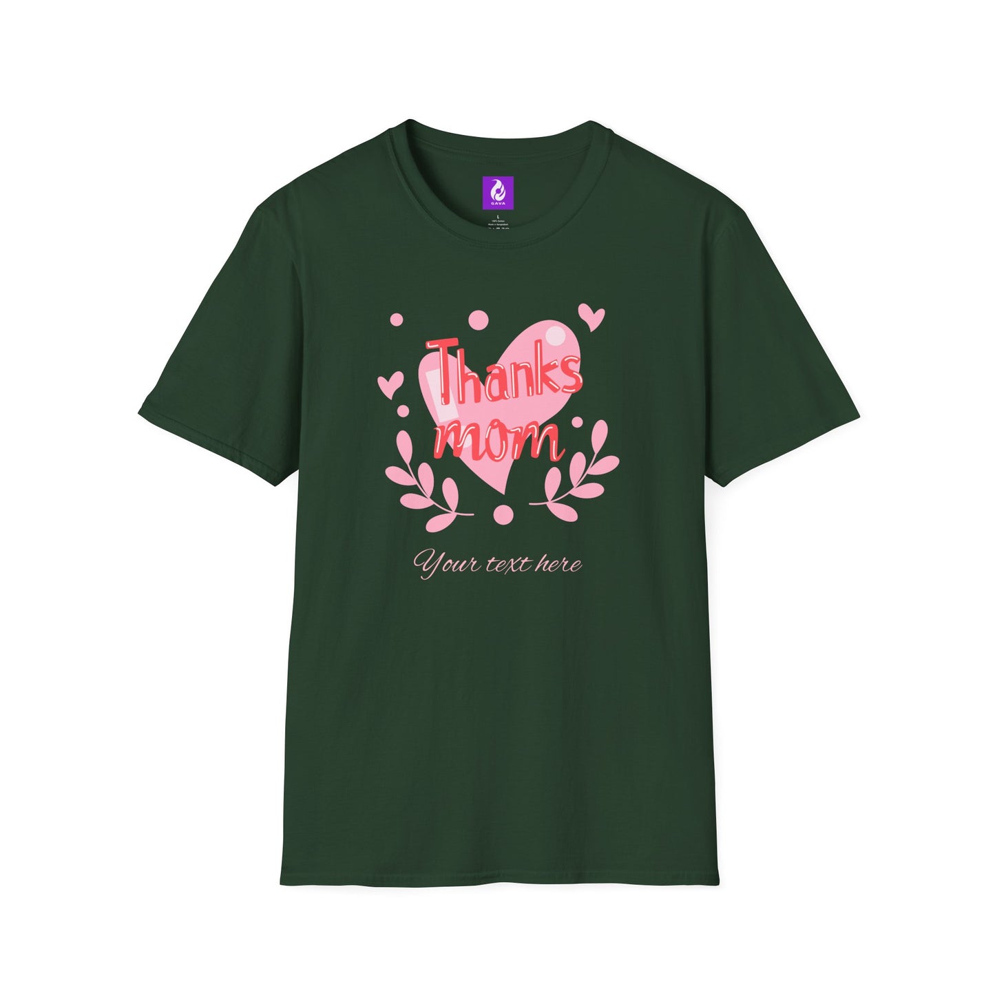 Thanks Mom Super Mom Unisex Softstyle T-Shirt - Perfect Gift for Mother's Day