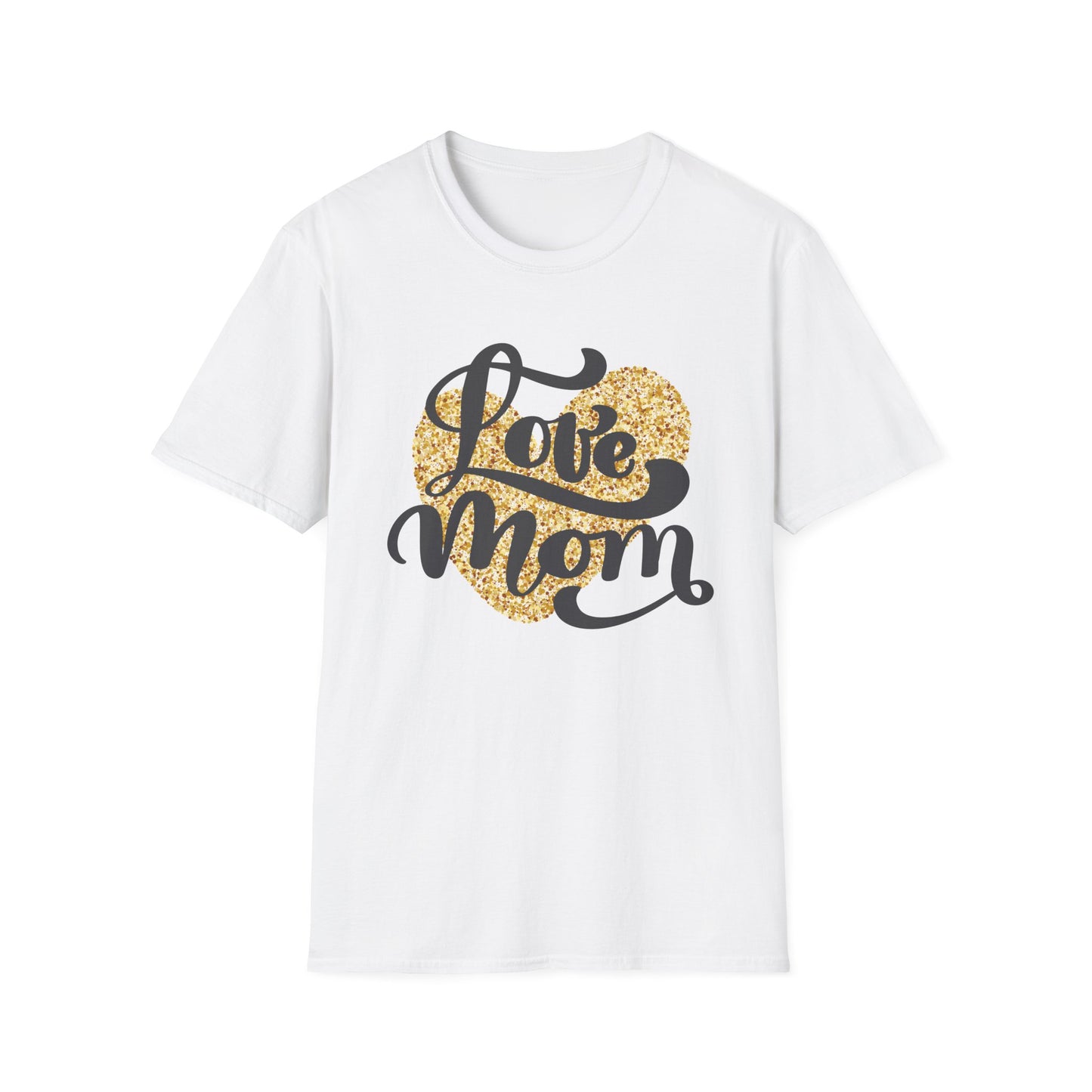 Love Mom Unisex Softstyle T-Shirt - Perfect Gift for Mother's Day