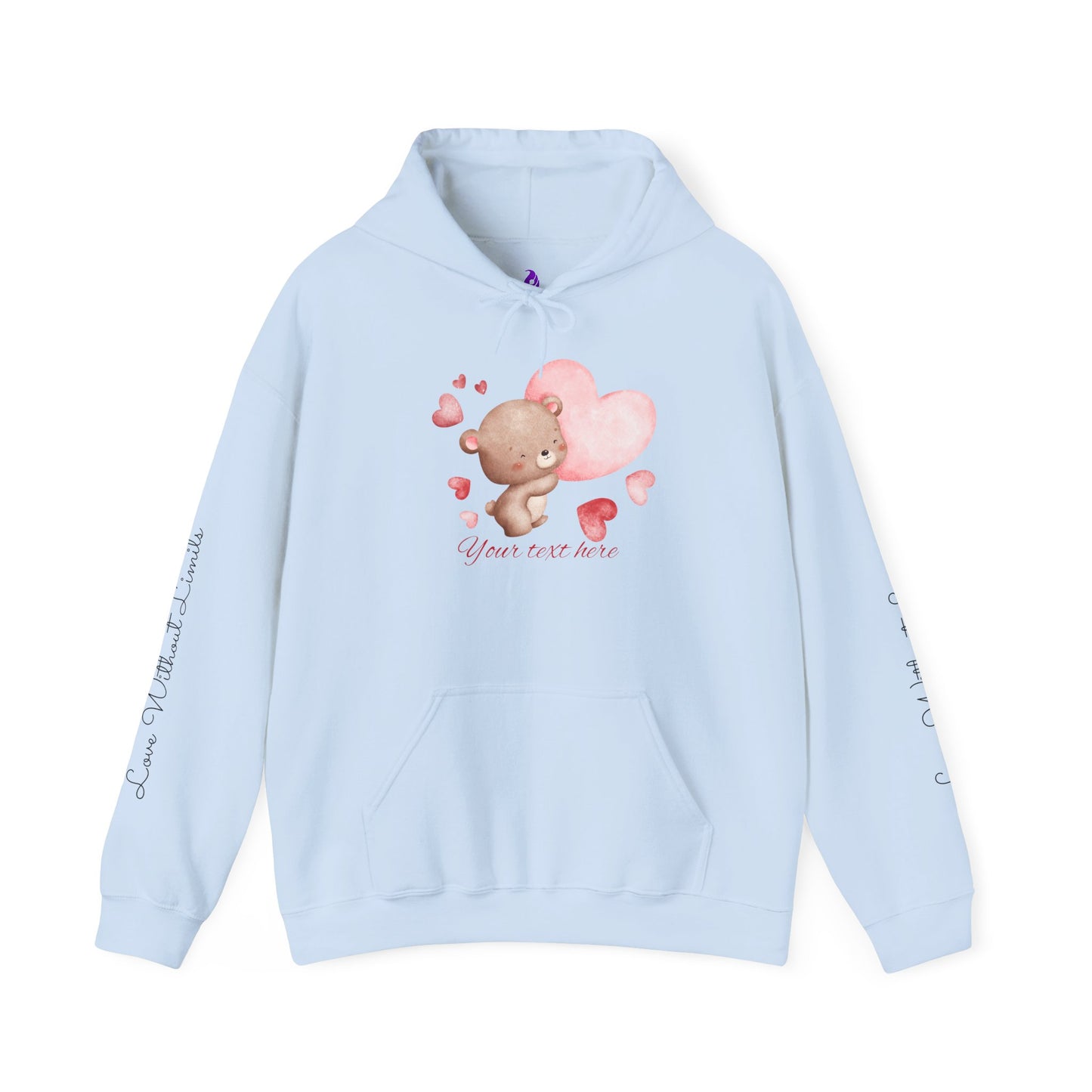 Cute Love Bear Hoodie - Perfect for Valentine's Day & Cozy Comfort