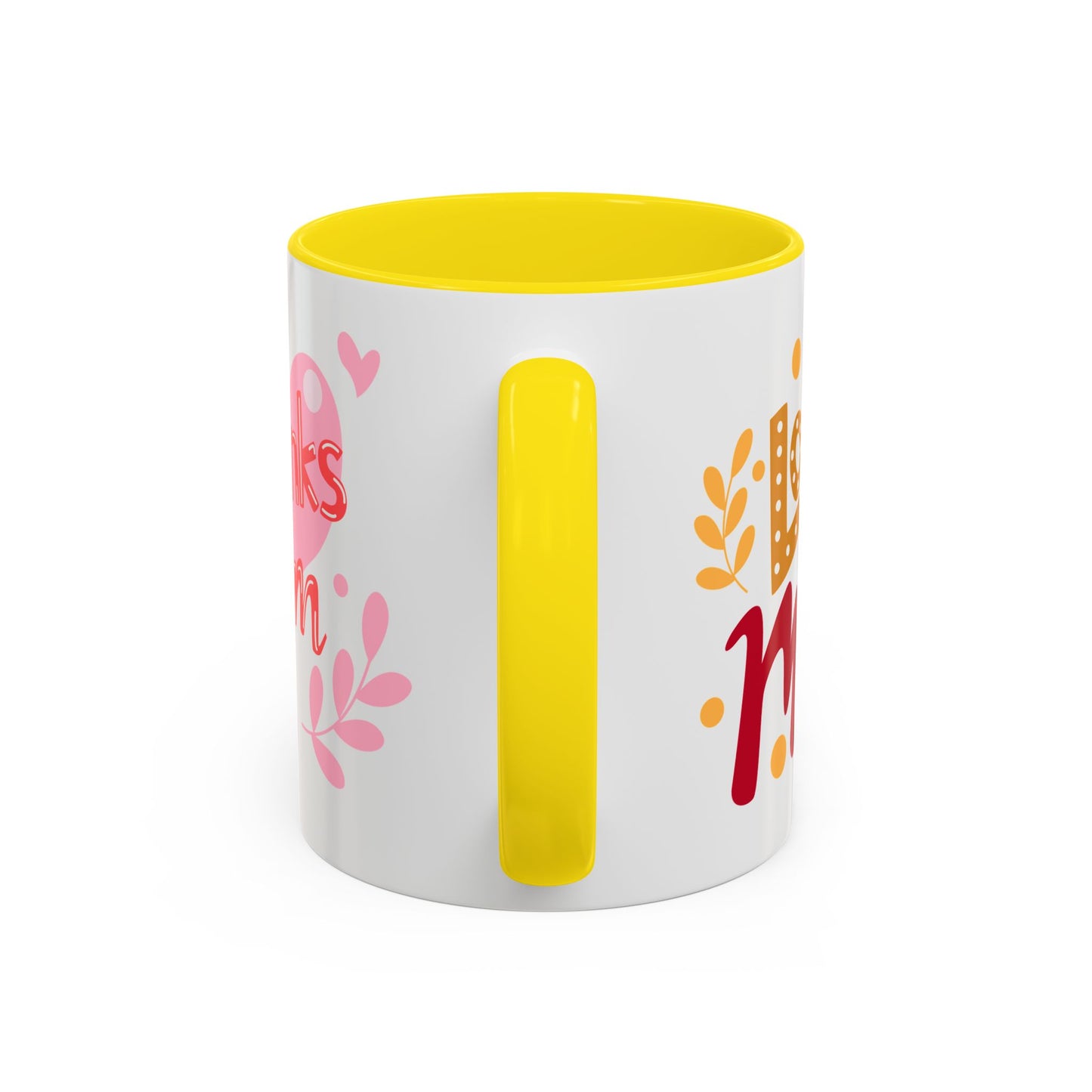 Thanks Mom Accent Coffee Mug - 11oz & 15oz - Perfect Gift for Mother's Day & Every Day