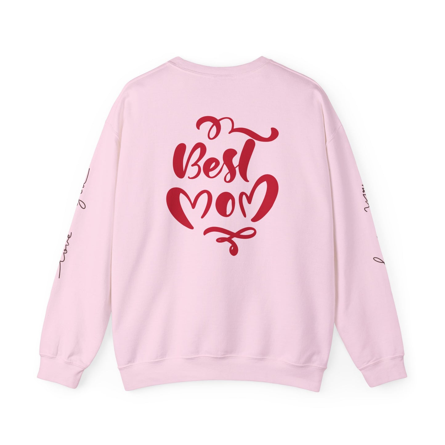 Love You Mom Crewneck Sweatshirt - Best Mom Gift for Mother's Day