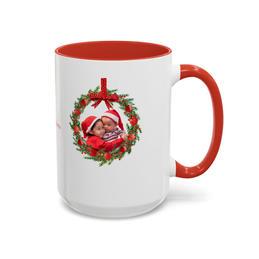 Personalized Holiday Mug – Hand-Designed Art with Your Photo & Text