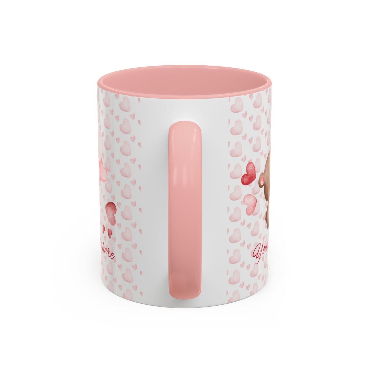Love You Bear Coffee Mug - Cute Heart Design for Valentine's Day