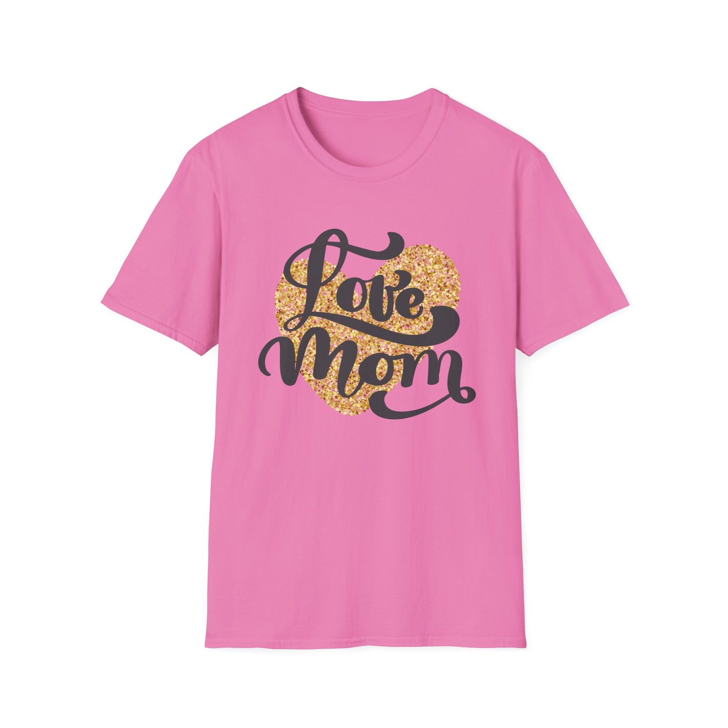 Love Mom Unisex Softstyle T-Shirt - Perfect Gift for Mother's Day