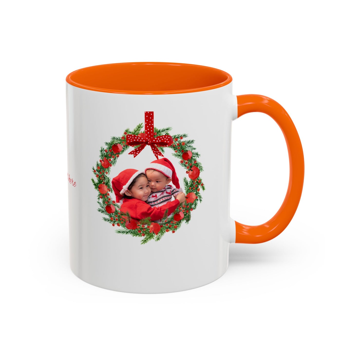 Personalized Holiday Mug – Hand-Designed Art with Your Photo & Text