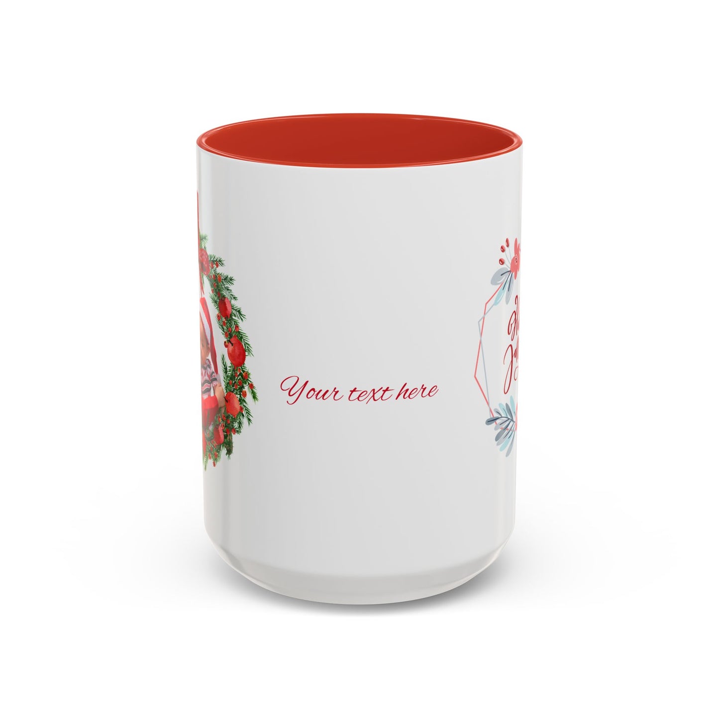 Holey Joley wreath coffee mug | holiday floral accent mug