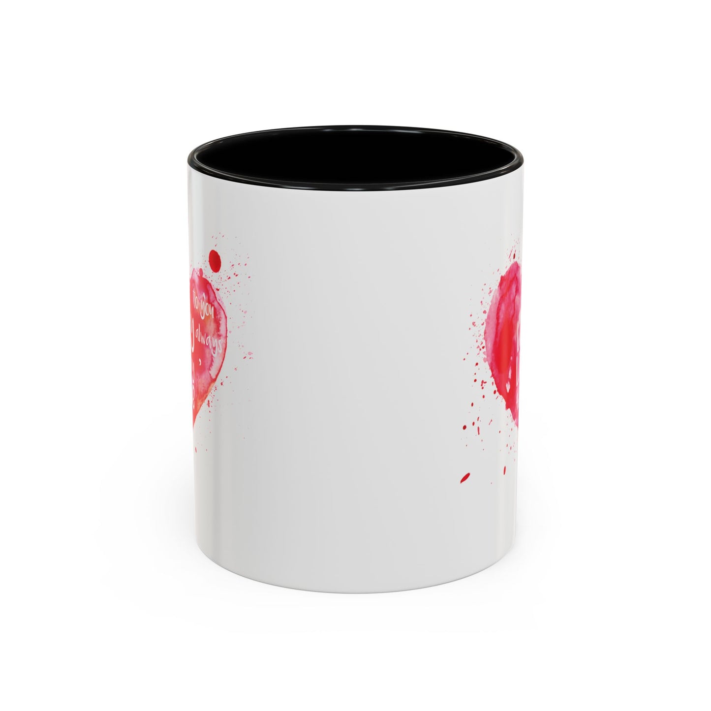 Love Light Always Heart Mug for Coffee Lovers - 11oz & 15oz