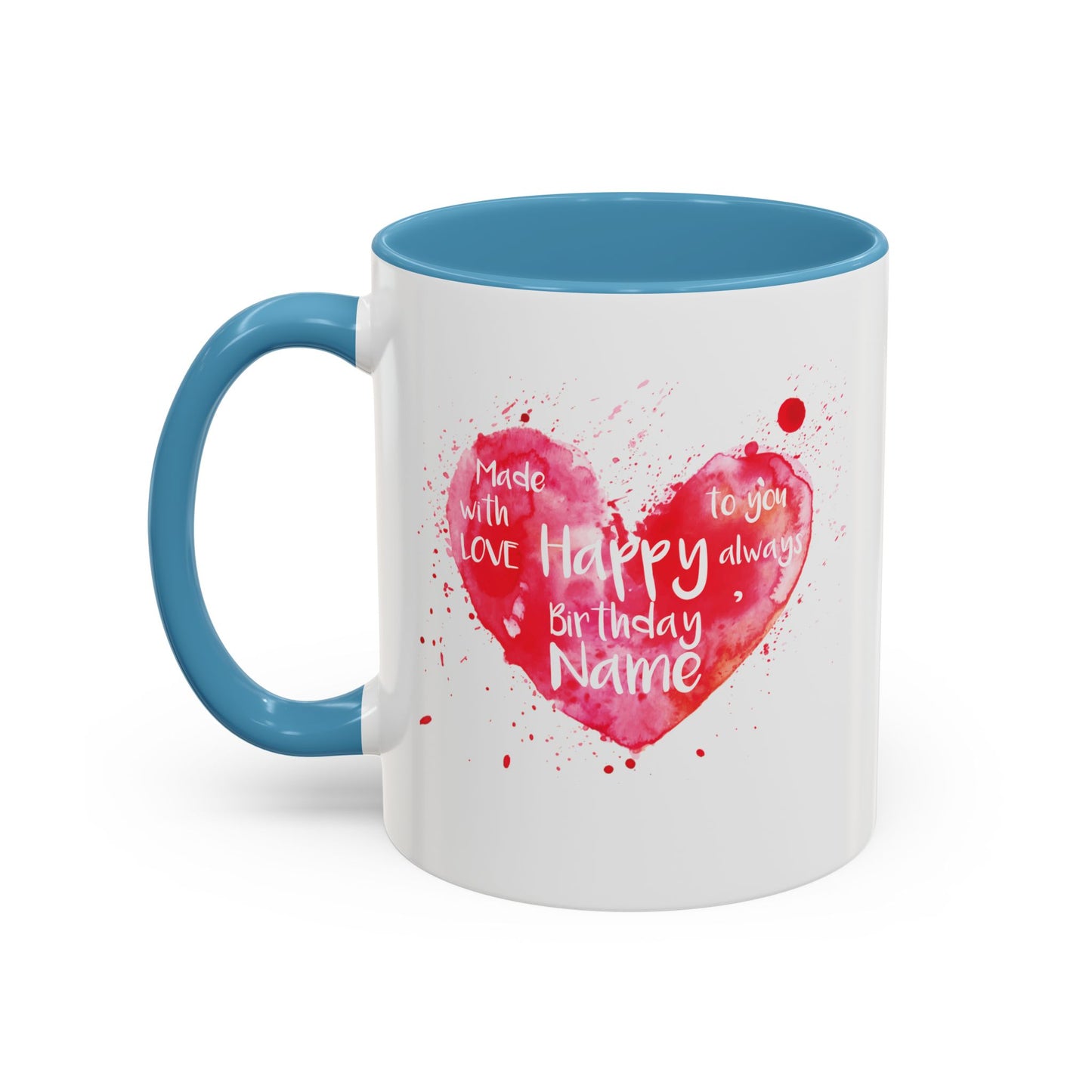 Love Light Always Heart Mug for Coffee Lovers - 11oz & 15oz