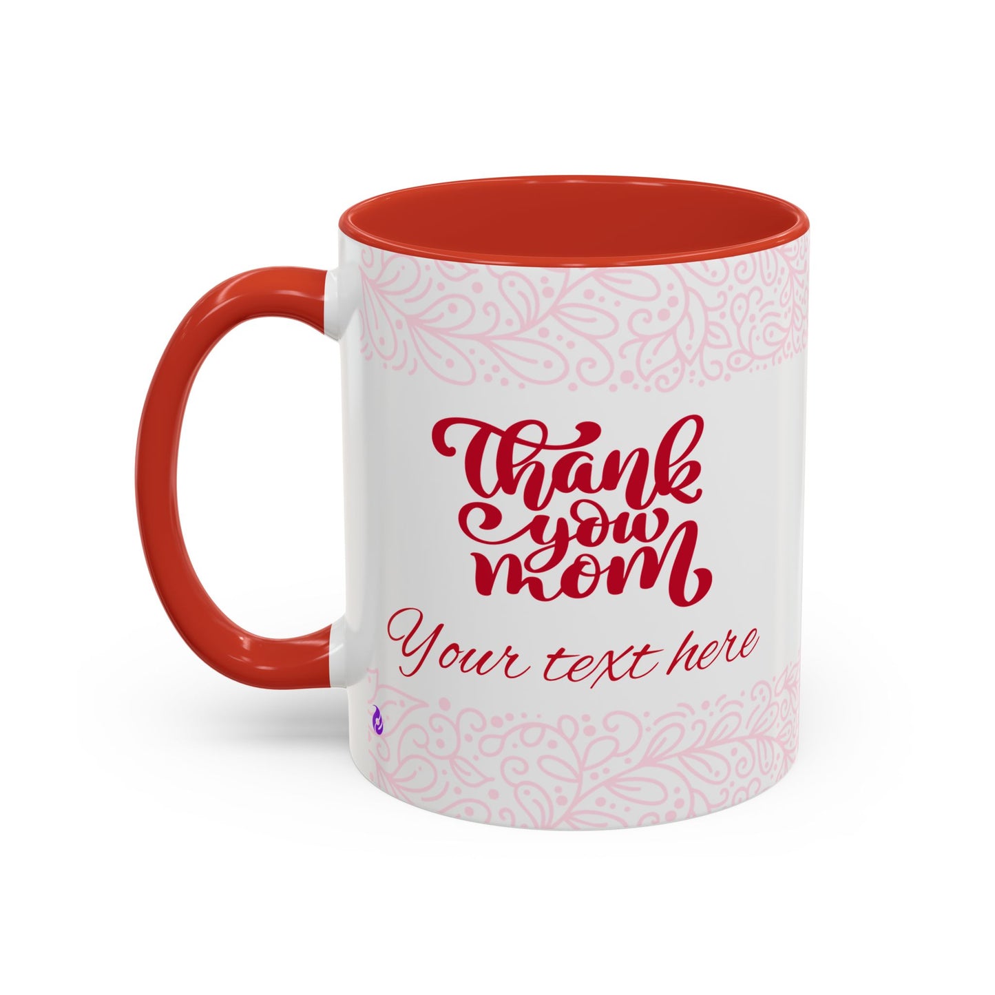 Thank You Mom Accent Coffee Mug - Perfect Gift for Mother's Day