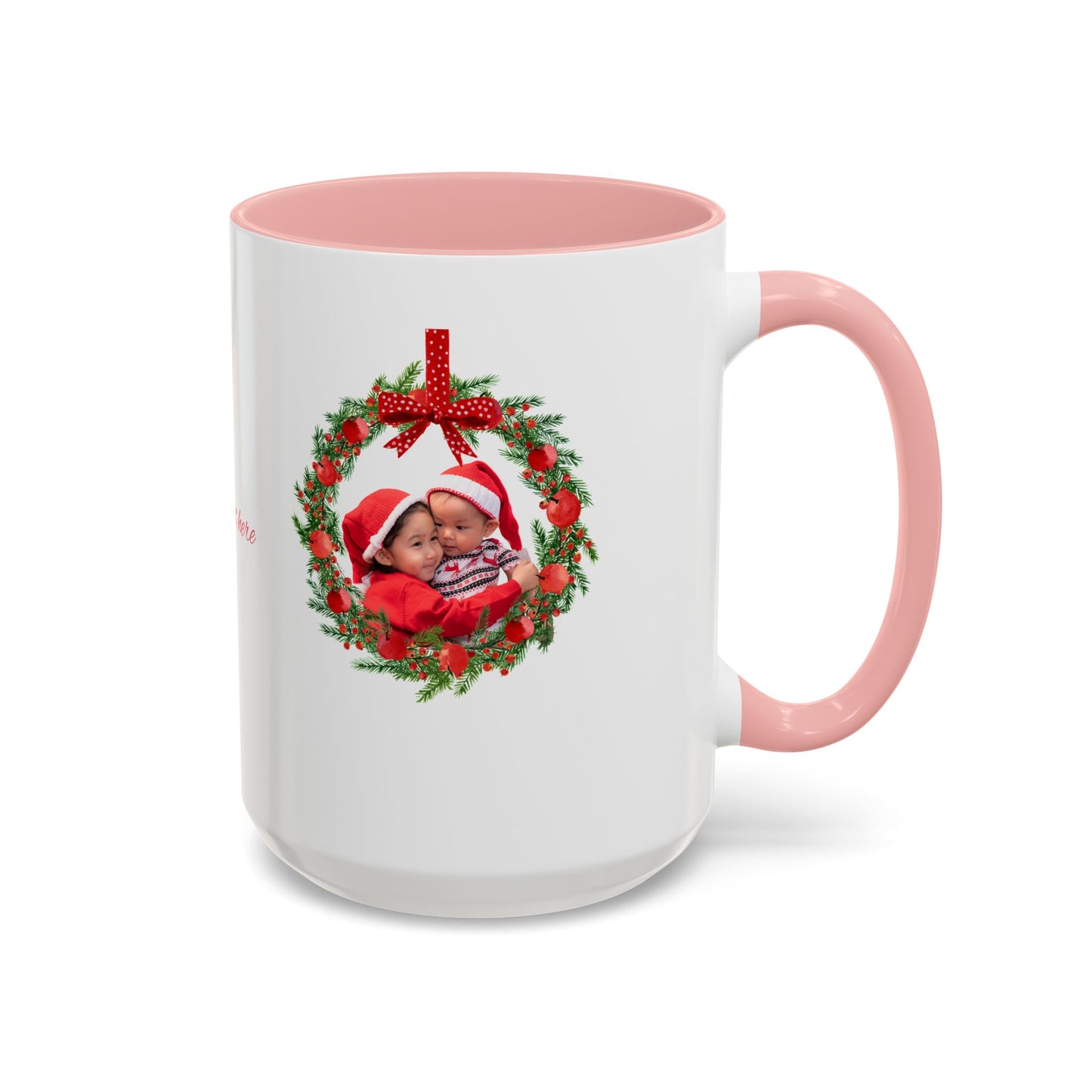 Personalized Holiday Mug – Hand-Designed Art with Your Photo & Text