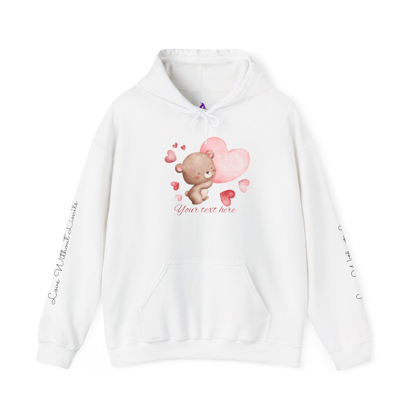 Cute Love Bear Hoodie - Perfect for Valentine's Day & Cozy Comfort