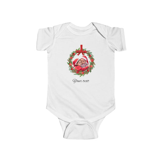 Personalized Photo Baby Bodysuit — Custom Text Infant Onesie