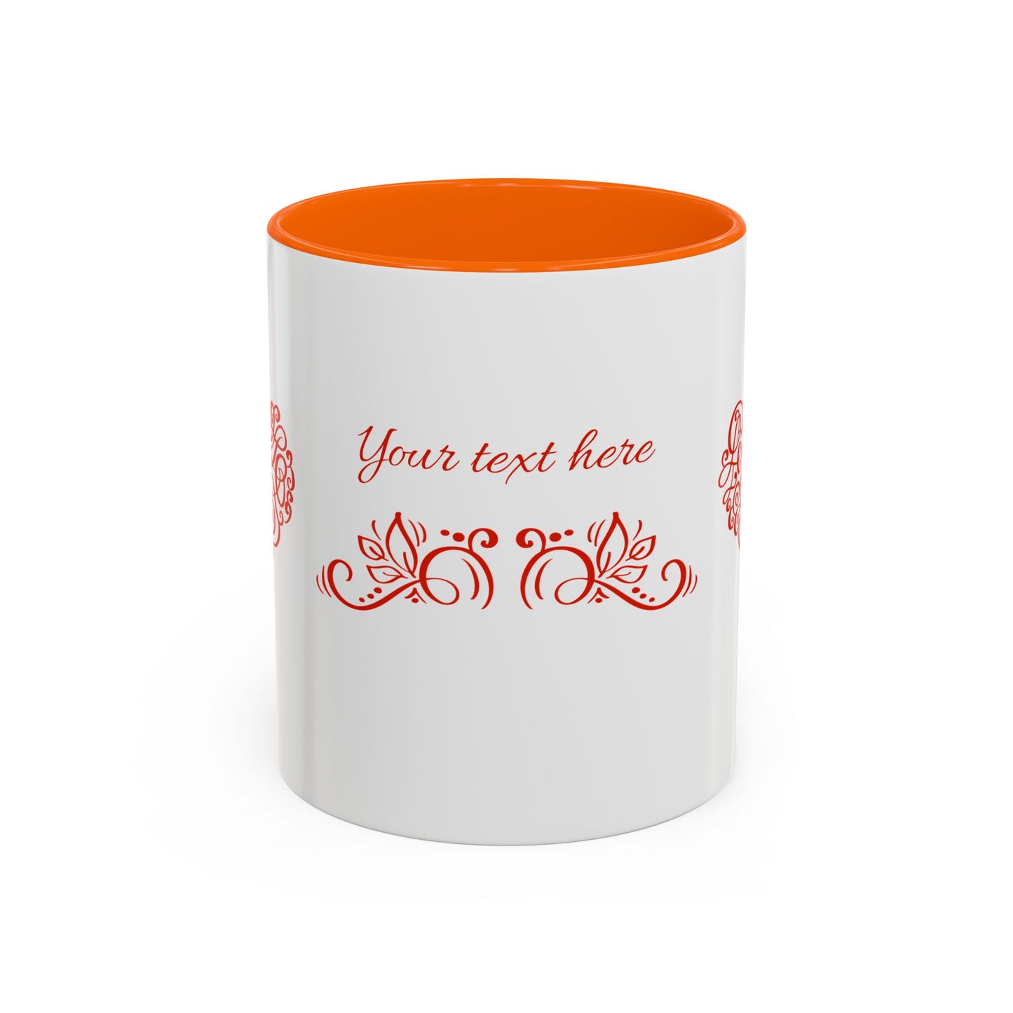 Personalized Accent Coffee Mug – “Heart Whispers” by Gava Studio