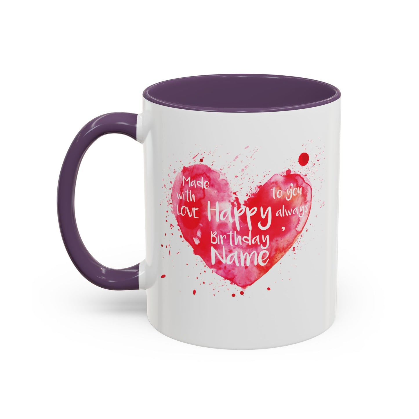 Love Light Always Heart Mug for Coffee Lovers - 11oz & 15oz