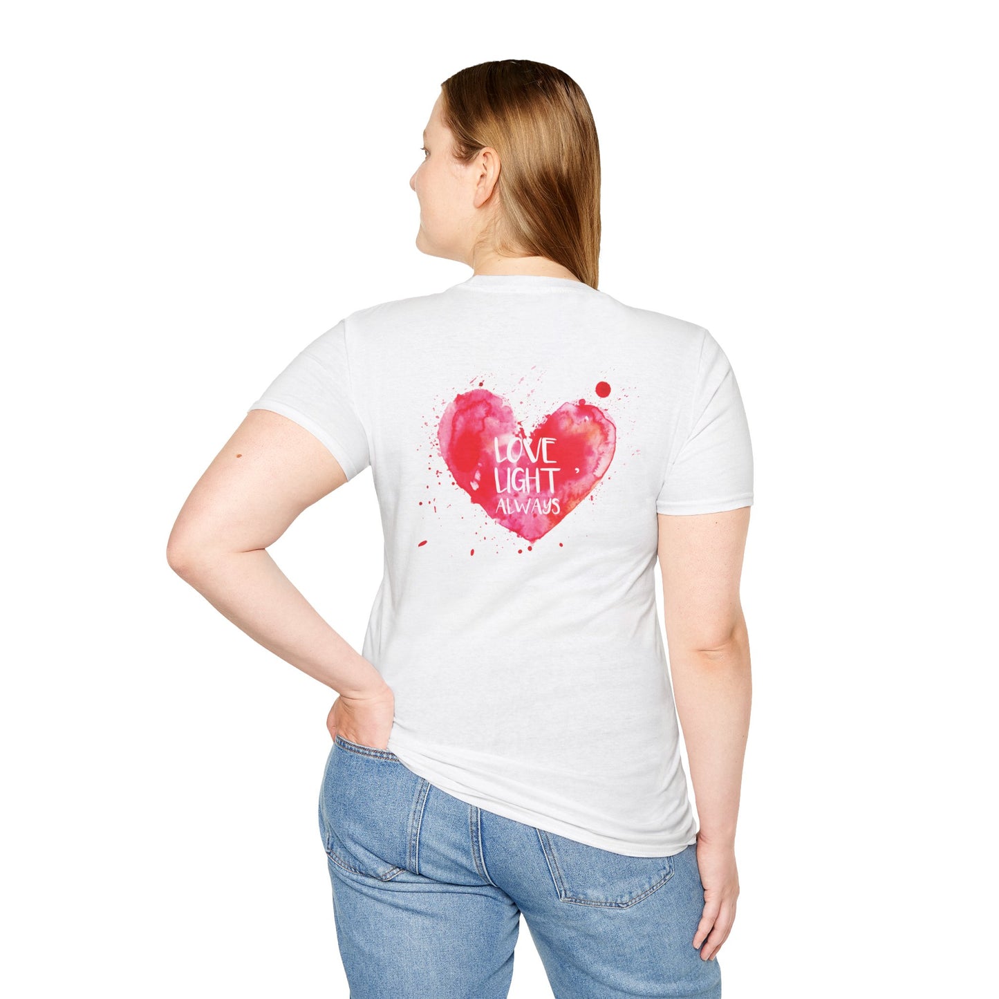 Personalized Birthday Love Heart Unisex T-Shirt – Softstyle Tee with Custom Name