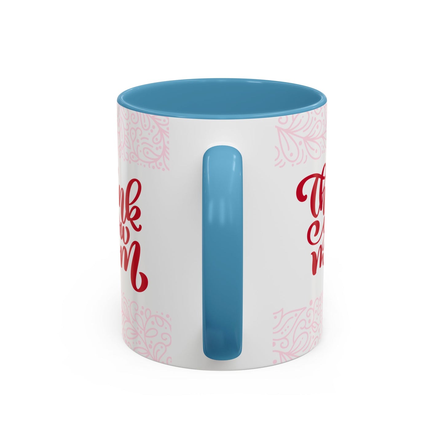 Thank You Mom Accent Coffee Mug - Perfect Gift for Mother's Day