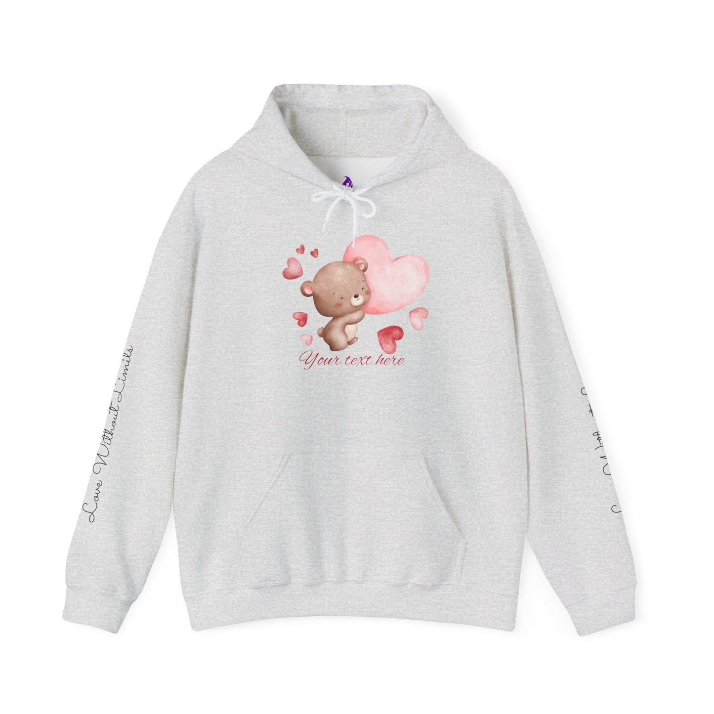 Cute Love Bear Hoodie - Perfect for Valentine's Day & Cozy Comfort