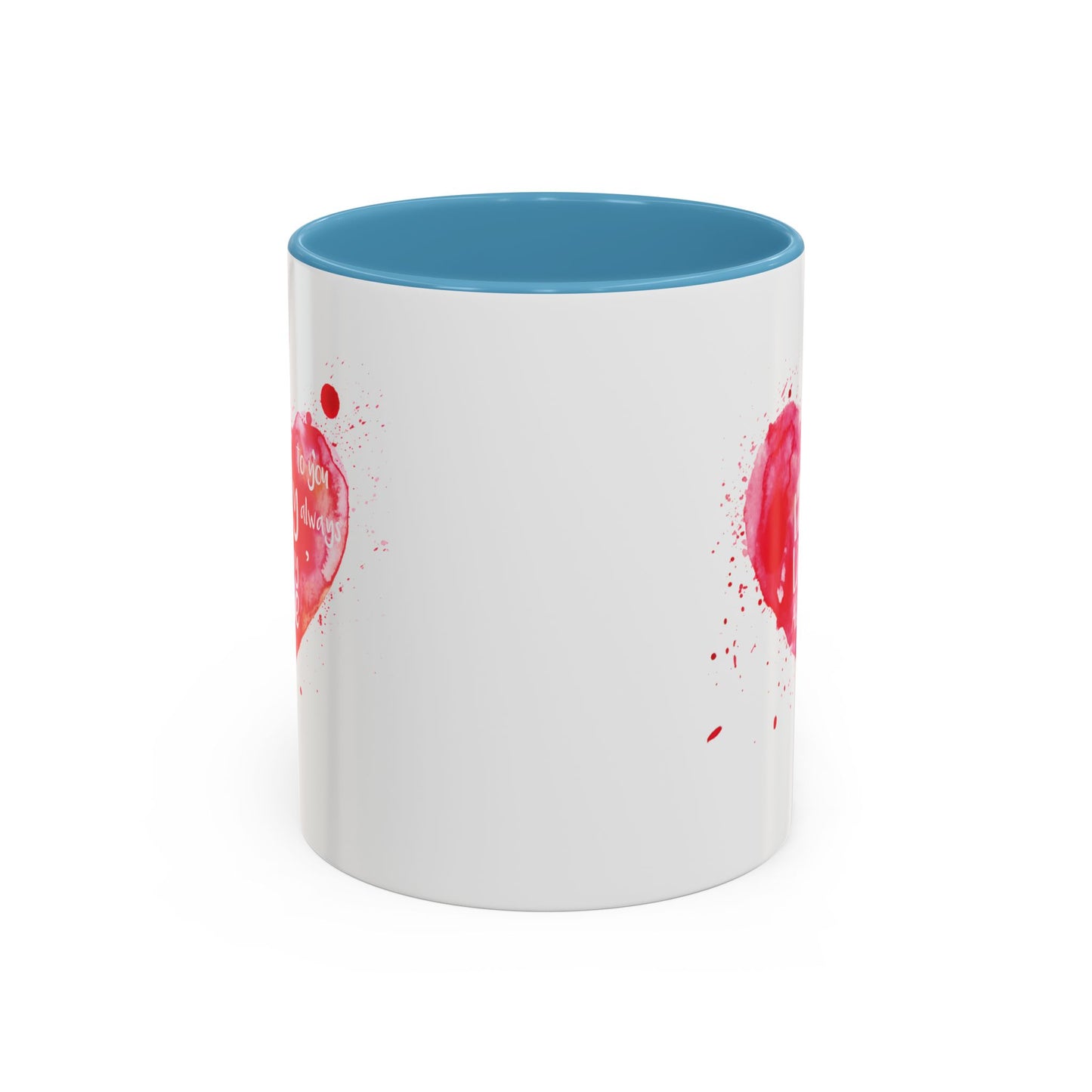 Love Light Always Heart Mug for Coffee Lovers - 11oz & 15oz