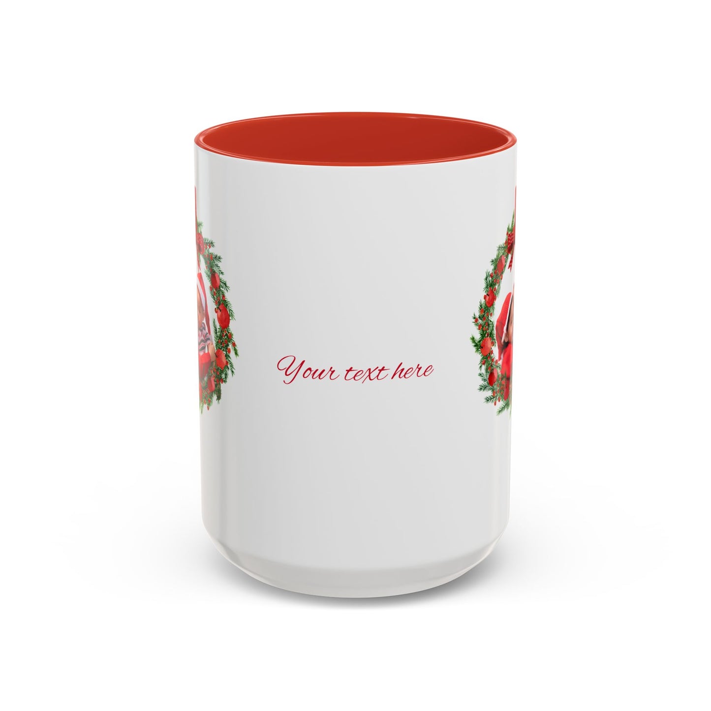 Personalized Holiday Mug – Hand-Designed Art with Your Photo & Text